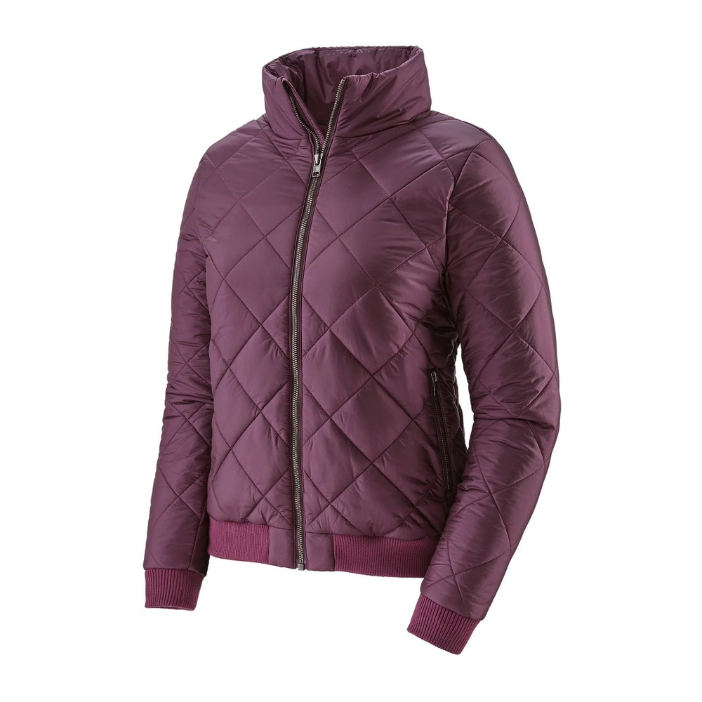 Patagonia Womens Medium Plum Purple Diamond Quilted Prow Bomber Jacket